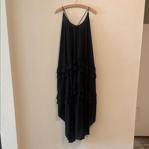Free People Black Maxi Gauze Dress